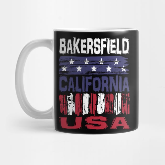 Bakersfield California USA T-Shirt by Nerd_art